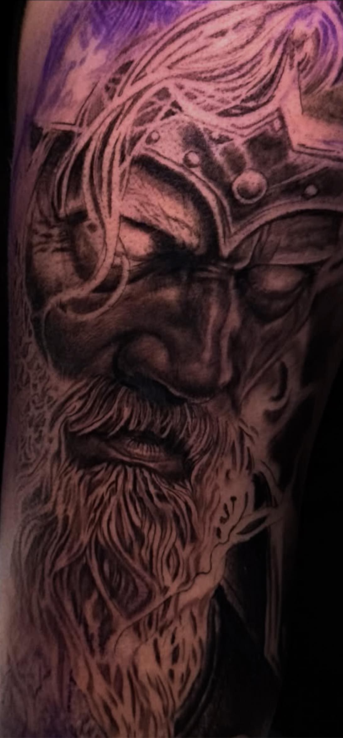 Viking warrior portrait