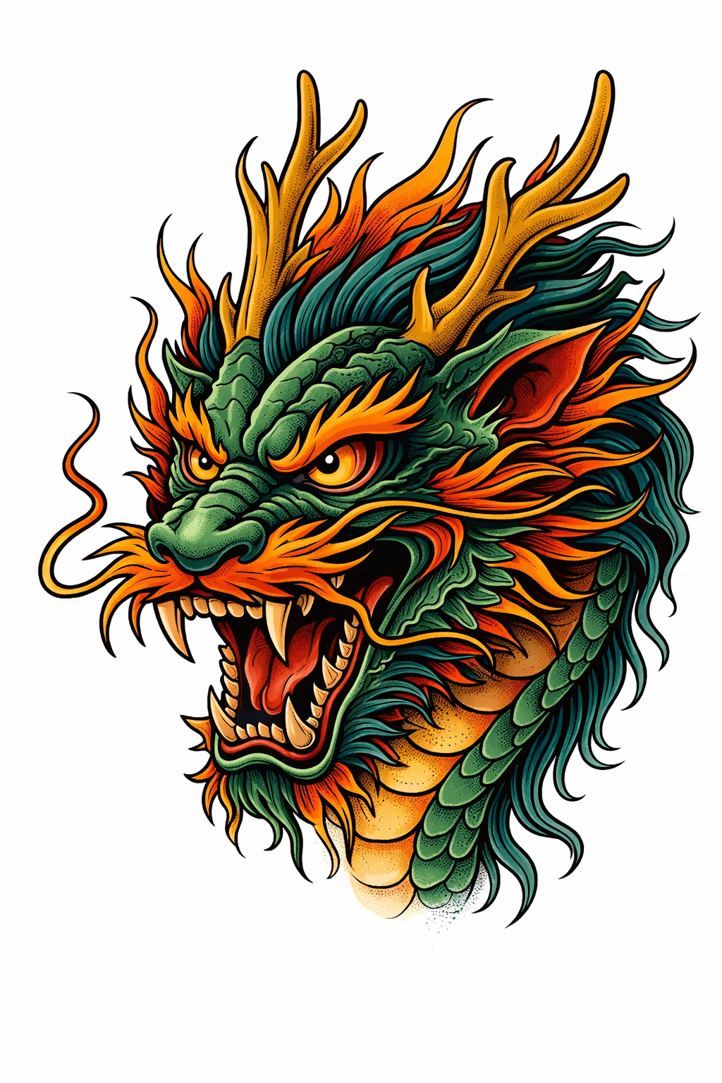 Dragon concept sheet for custom sessions.