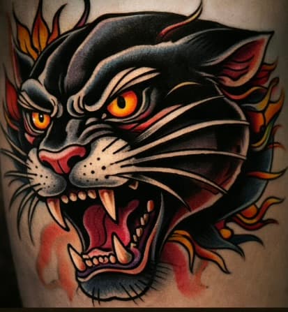 Panther realism piece from the Inkwell floor.