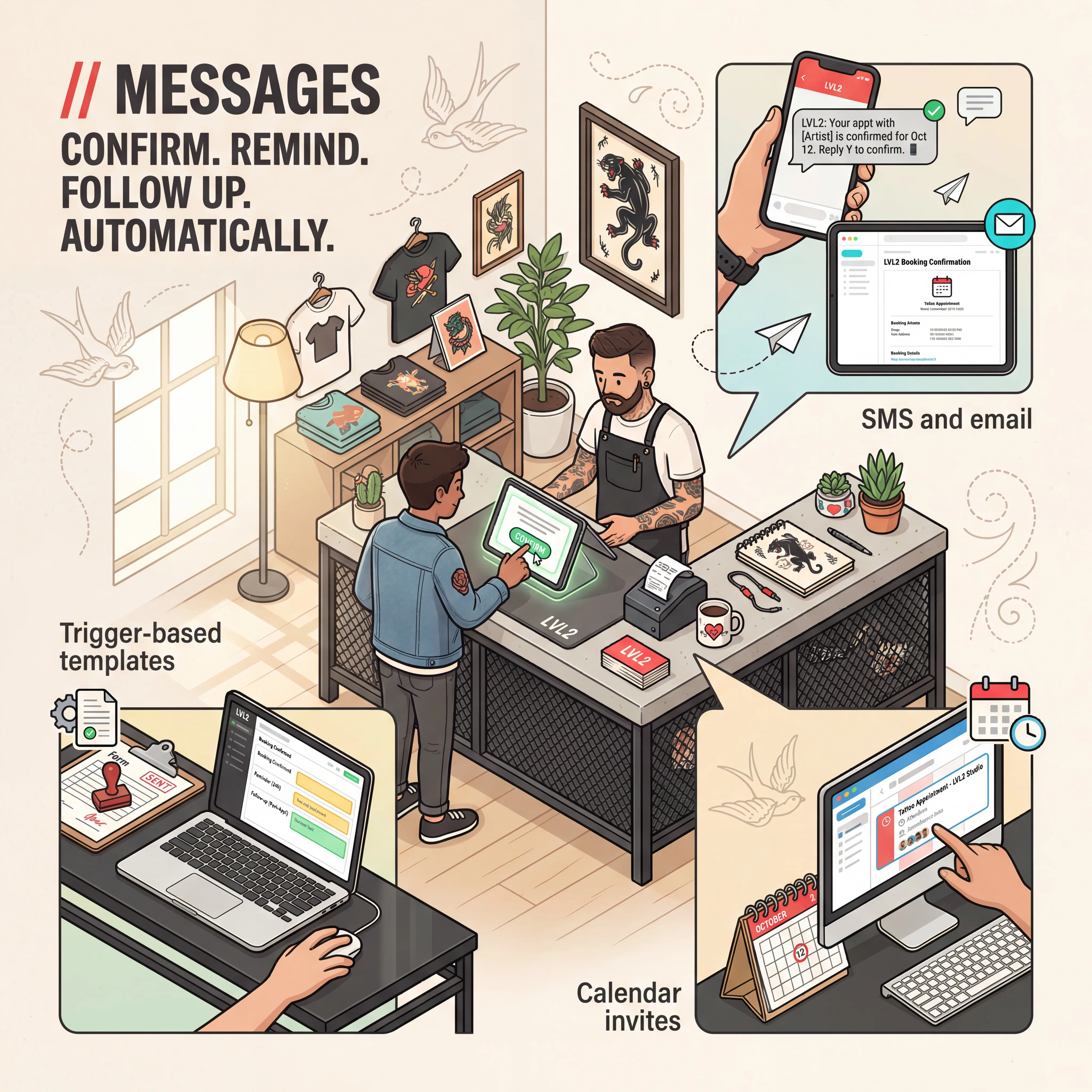 LVL2 smart notifications illustrated feature image