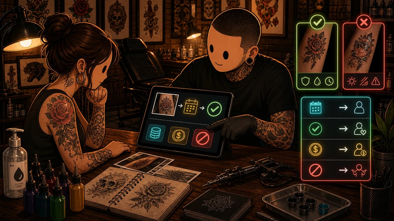 Tattoo Touch-Up Policy: What You're Owed, What to Charge, and When to Say No