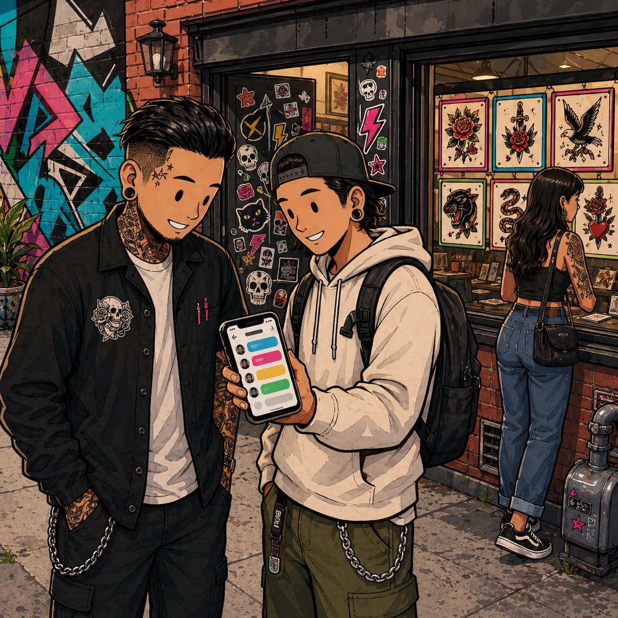 Square LVL2 campaign art showing island studio booking and intake