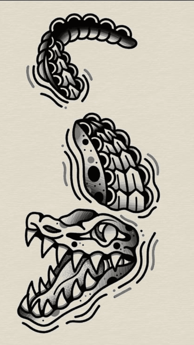 Rose tattoo reference tile